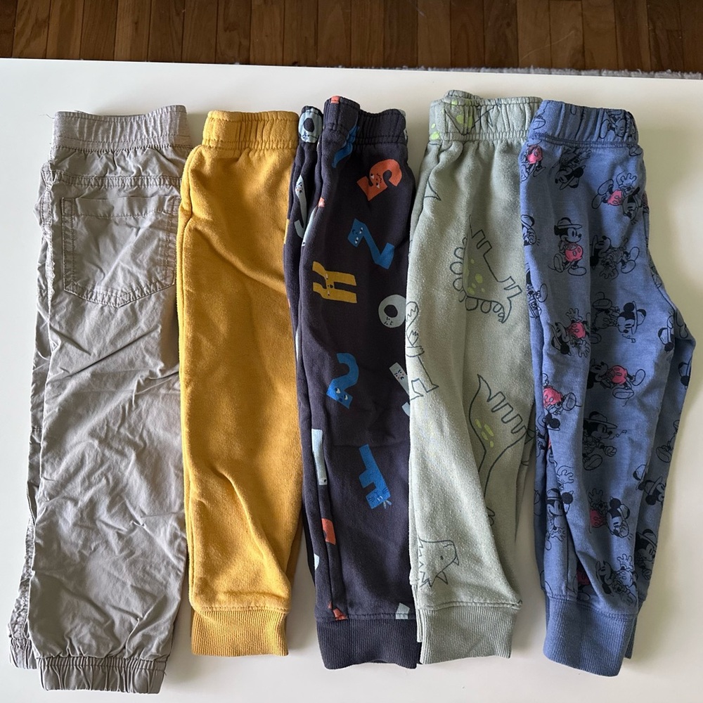 3T toddler Cat & Jack, jumping bean, crazy 8 sweatpants joggers set of 5